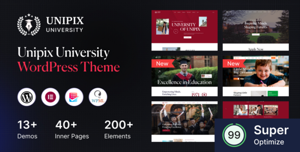 Unipix - University Education WordPress Theme